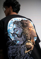 Cosmic Divine Fusion Oversized T-Shirt – Premium Cotton
