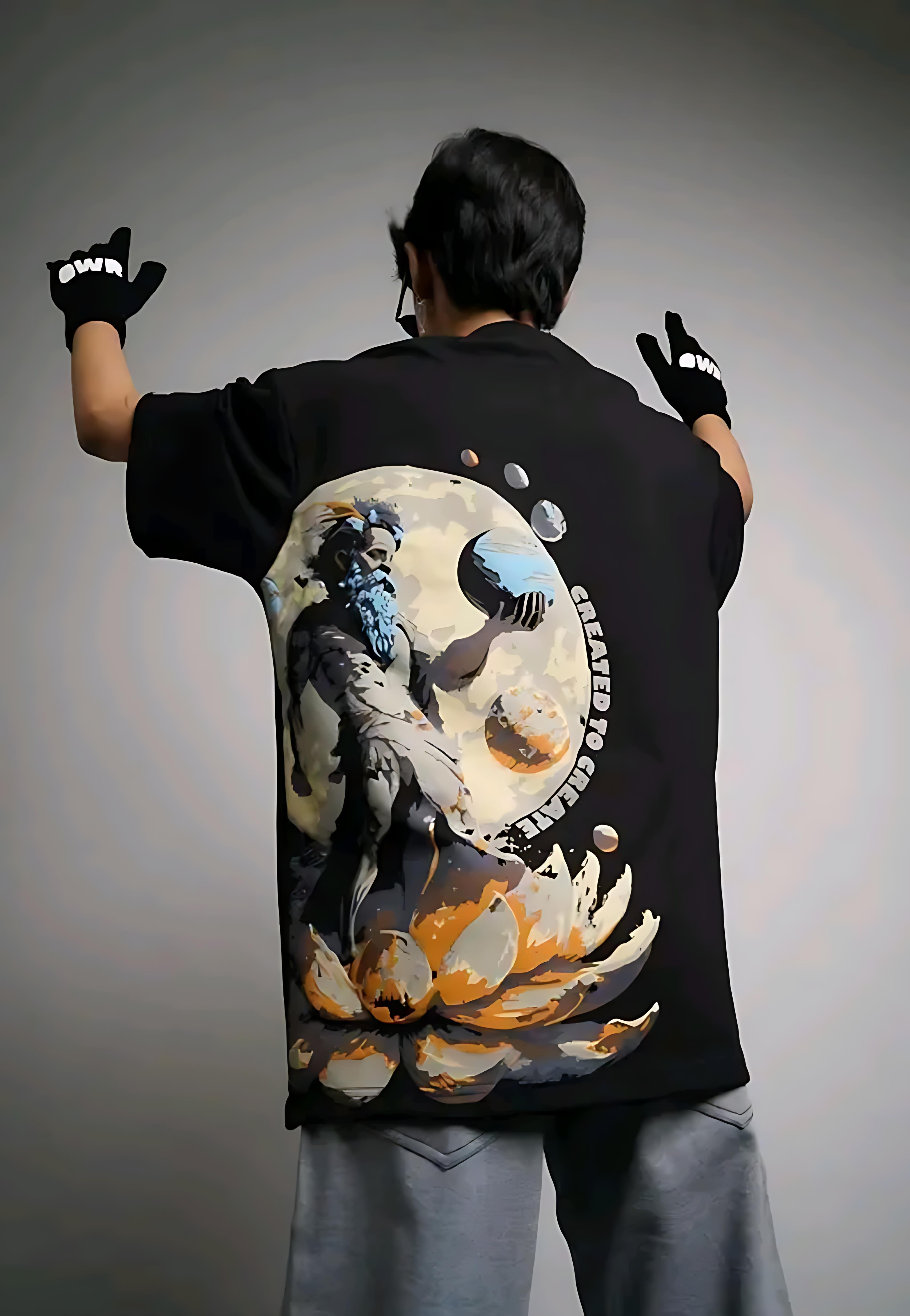 Galactic Creator Oversized T-Shirt – Premium Artistic Streetwear