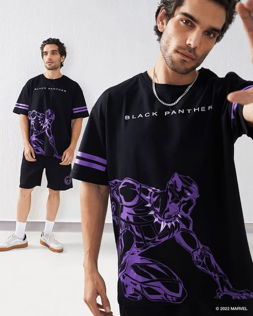 Stylish Black Panther Graphic T-Shirt – Trendy & Comfortable