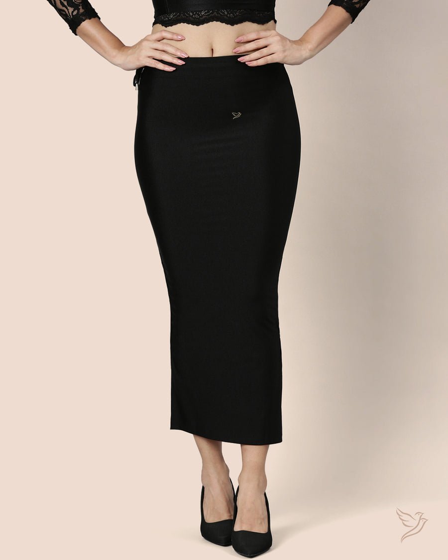 Saree Shapewear Petticoat for Women- Black