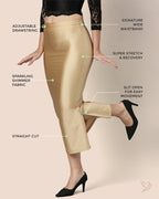Saree Shapewear Petticoat for Women - Gold