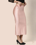 Saree Shapewear Petticoat for Women- Pink