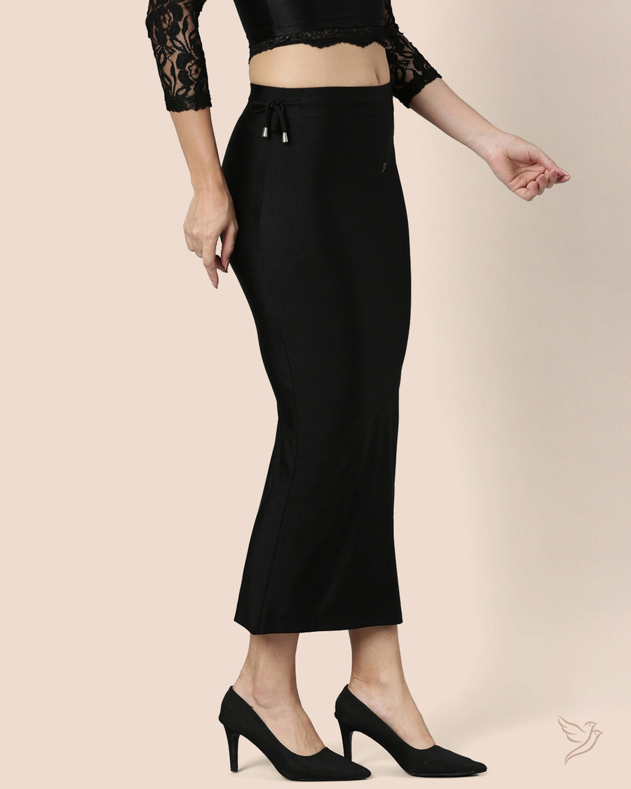 Saree Shapewear Petticoat for Women- Black