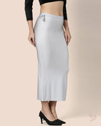 Saree Shapewear Petticoat for Women- White