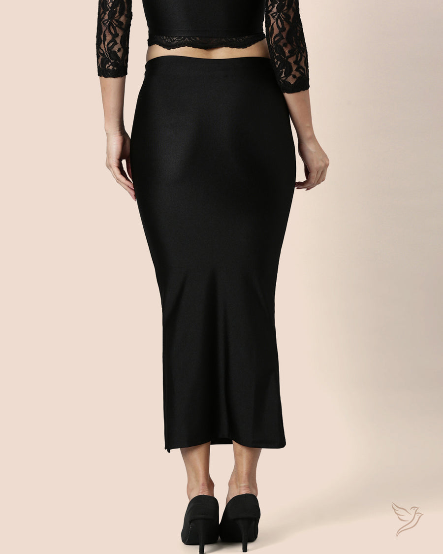 Saree Shapewear Petticoat for Women- Black