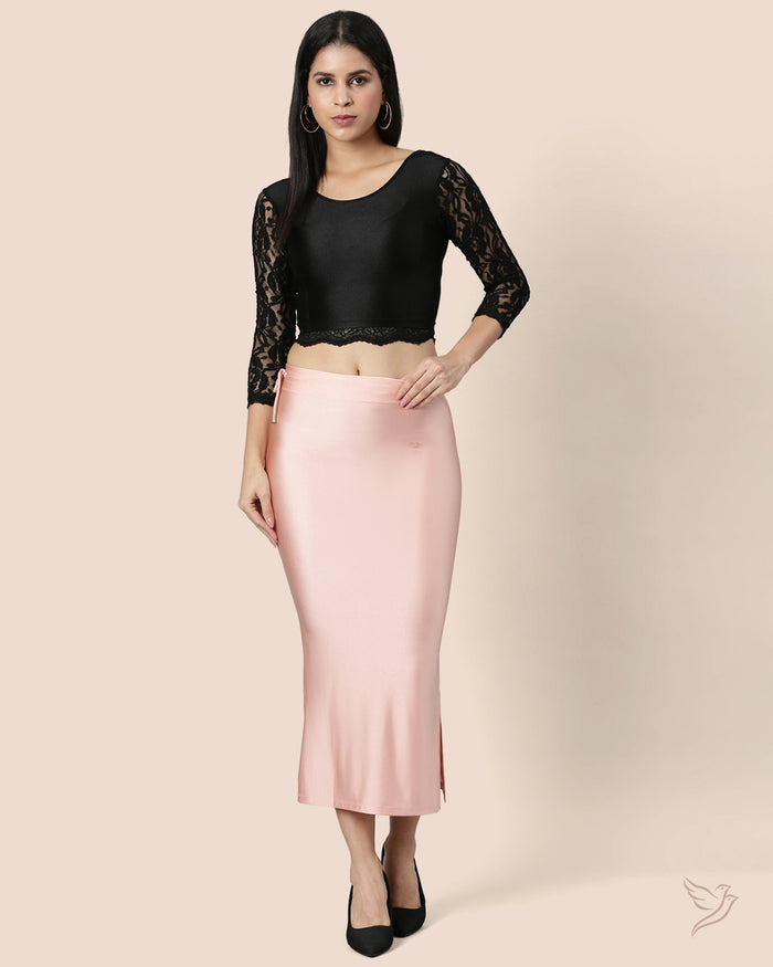 Saree Shapewear Petticoat for Women- Pink