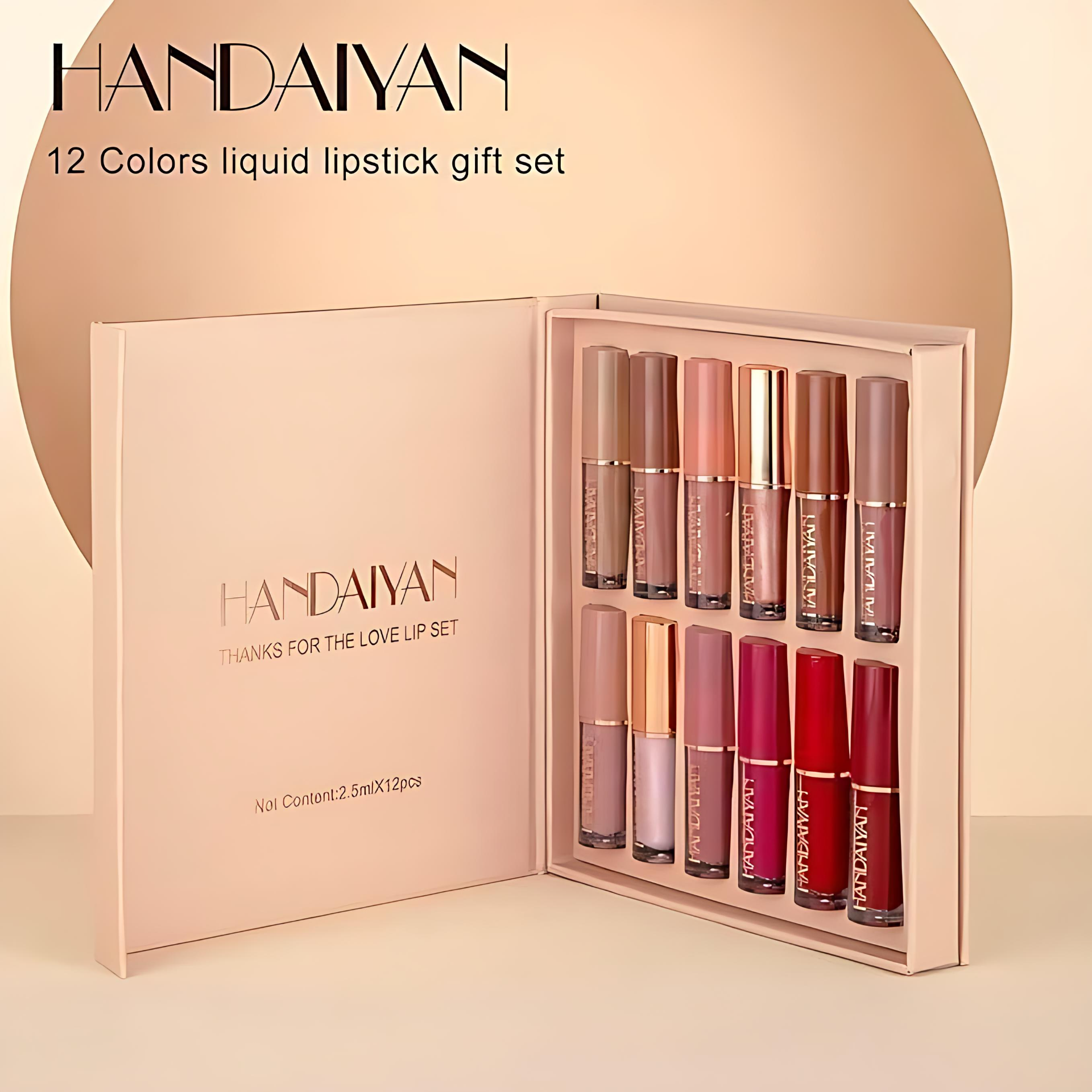 Velvet matte Liquid Lipstick Set 12Pcs