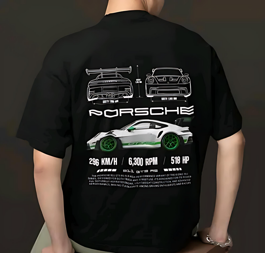 Porsche GT3 Oversized T-Shirt – Premium Cotton Streetwear