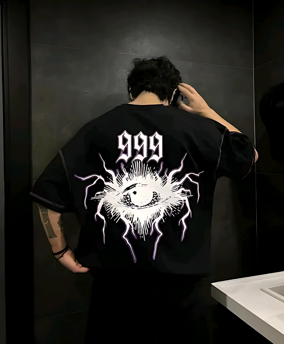999 Eye Graphic Oversized T-Shirt – Premium Cotton Streetwear