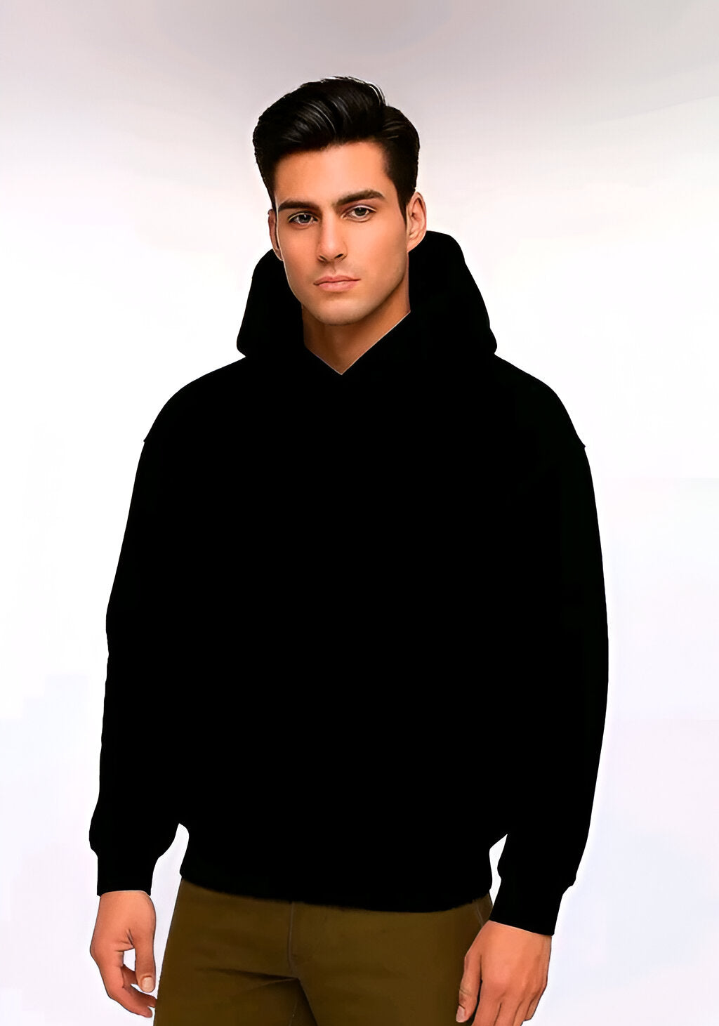 Stylish Hand Print Fleece Hoodie