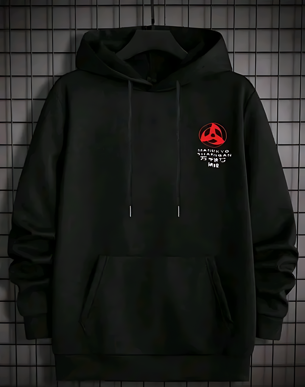 Uchiha Itachi Anime Printed Cotton Blend Hoodie