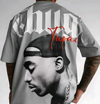 Tupac Thug Life Oversized Graphic T-Shirt