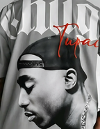 Tupac Thug Life Oversized Graphic T-Shirt